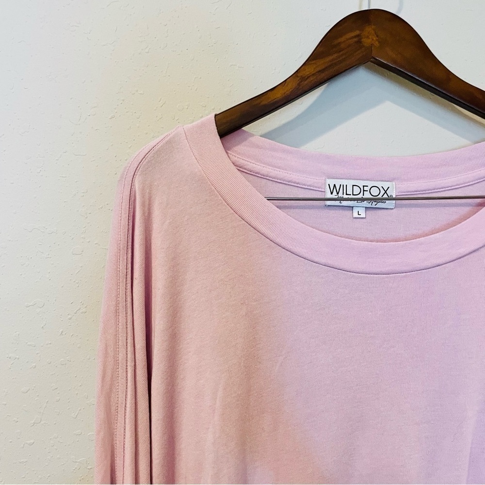 Wildfox Aria Long Sleeve T-Shirt in Wispy - Picture 5 of 10